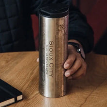 Load image into Gallery viewer, Sioux City Map Tumbler in Matte Black