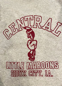 Central Little Maroons Long Sleeve Gray T-shirt