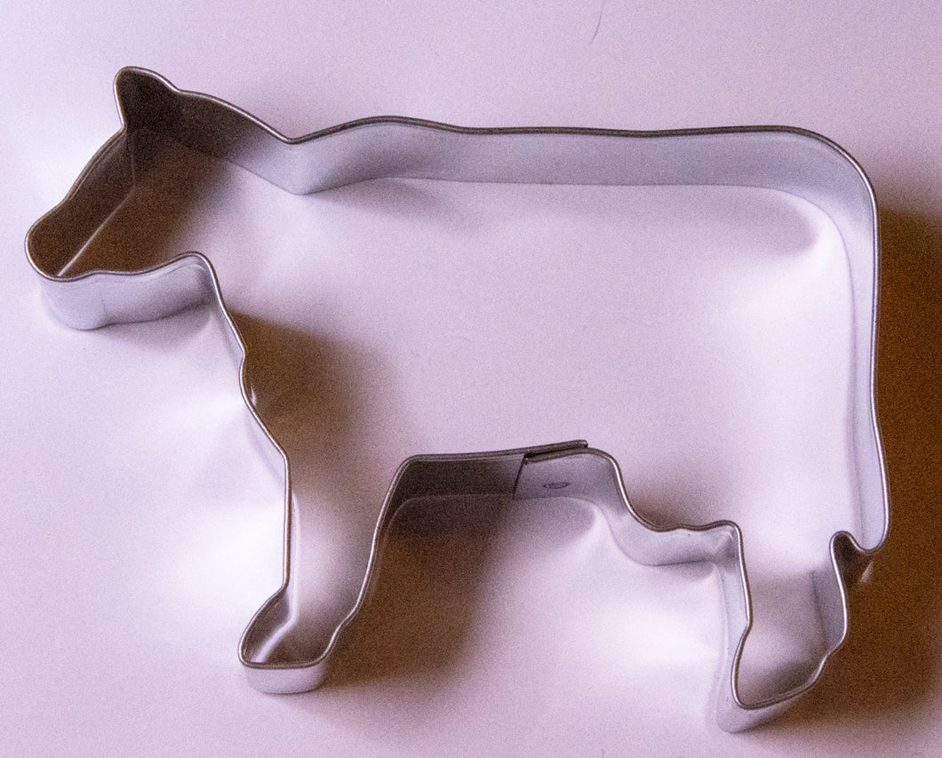 Cow shaped cookie cutter