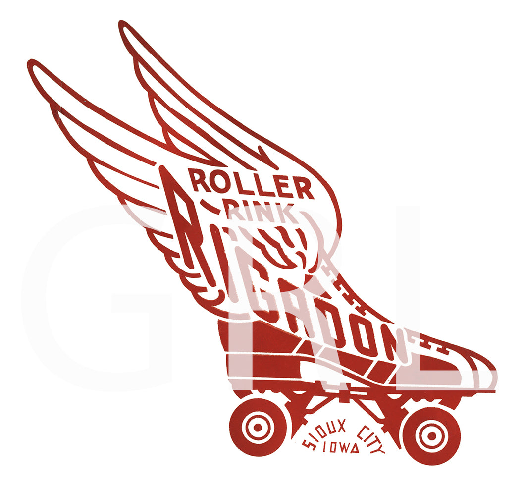 Rigadon Roller Rink Skate Sticker Wall Art