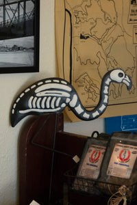 Skeleton Flamingo for Halloween